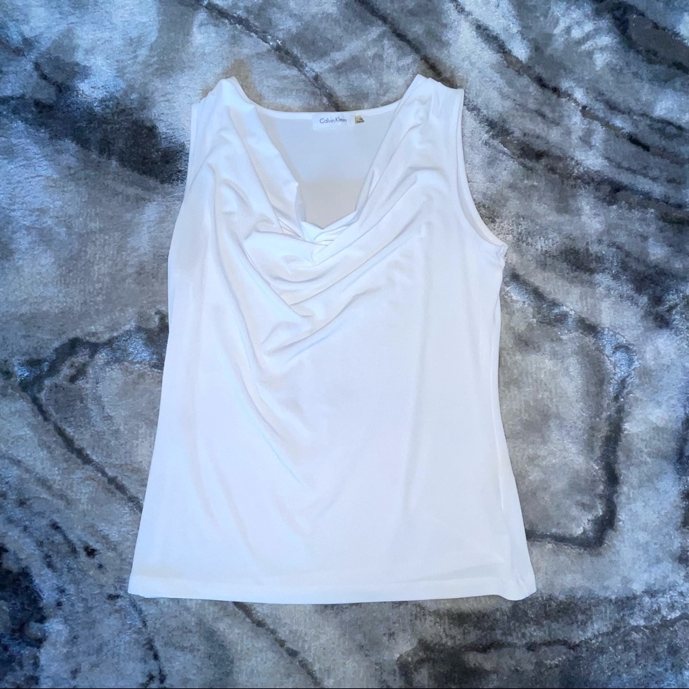 Calvin Klein cowl neck professional blouse